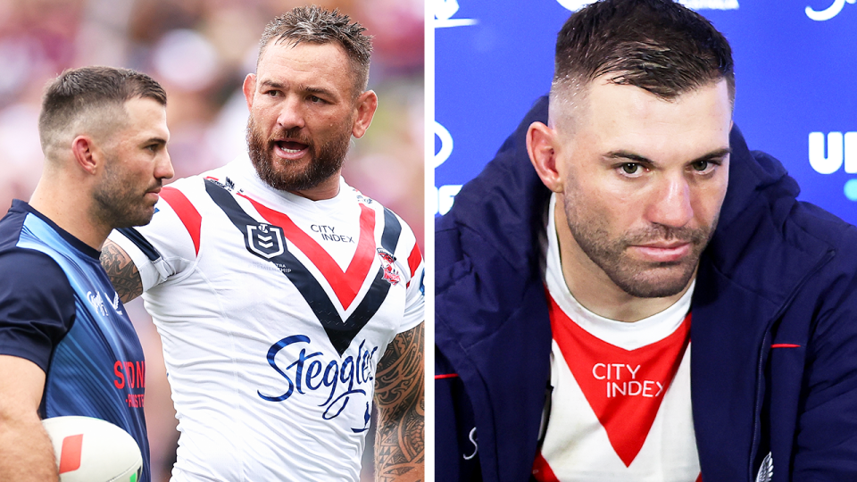 Roosters captain James Tedesco (pictured) has admitted Jared Waerea-Hargreaves is aware he let his teammates down after his latest suspension. (Getty Images)