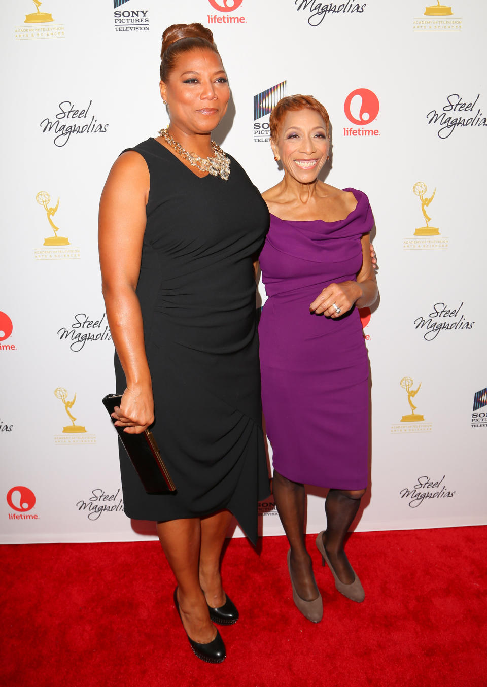 Queen Latifah and her mother, Rita Owens, attend the "Steel Magnolias" premiere at the Paris Theatre on Oct. 3, 2012 in NYC.&nbsp; (Photo: Charles Norfleet via Getty Images)