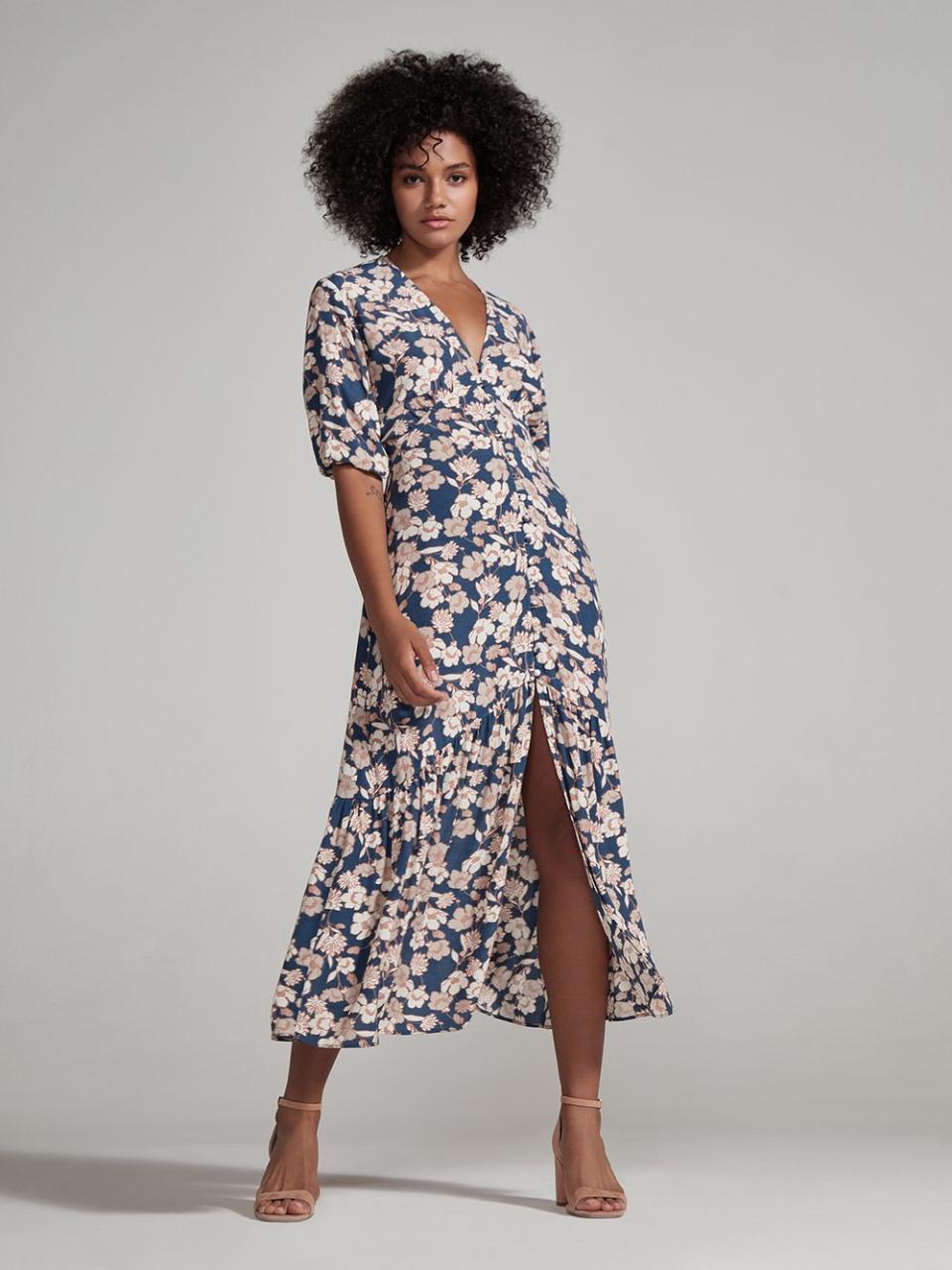 Florence Maxi Dress Stencil Floral. Image via Sanctuary.