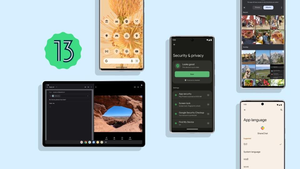 Google showed off a host of improvements to its upcoming Android 13 operating system during its annual Google I/O conference. (Image: Google)