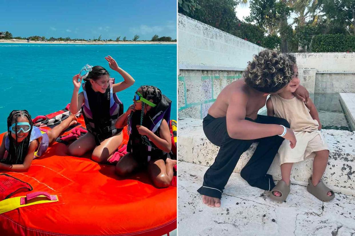 <p>kim kardashian/Instagram</p> Kardashian cousins on family vacation