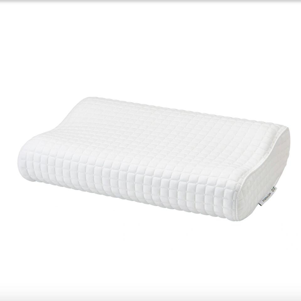 <p><a href="https://www.ikea.com/us/en/p/rosenskaerm-ergonomic-pillow-side-back-sleeper-90444371/" rel="nofollow noopener" target="_blank" data-ylk="slk:Shop Now;elm:context_link;itc:0;sec:content-canvas" class="link ">Shop Now</a></p><p>Rosenskärm Ergonomic Pillow</p><p>ikea.com</p><p>$29.99</p><span class="copyright">Ikea</span>