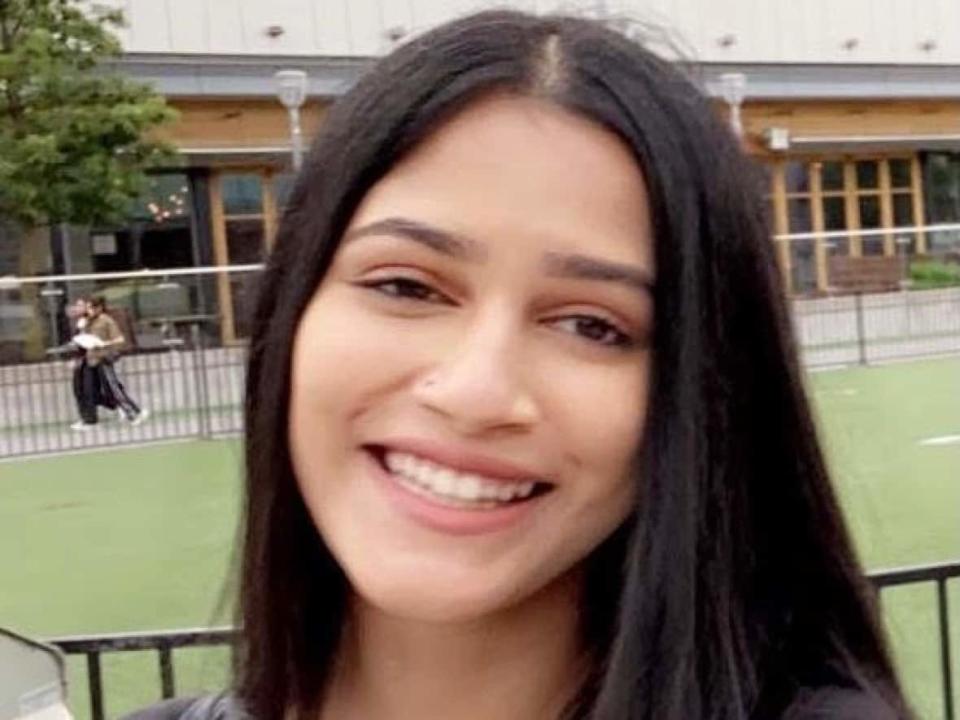 Nadia Mozumder, 17, died on Tuesday after she was struck and killed by a driver in Scarborough. She was a grade 12 student at Birchmount Park Collegiate Institute. (Submitted by Mozumder family - image credit)