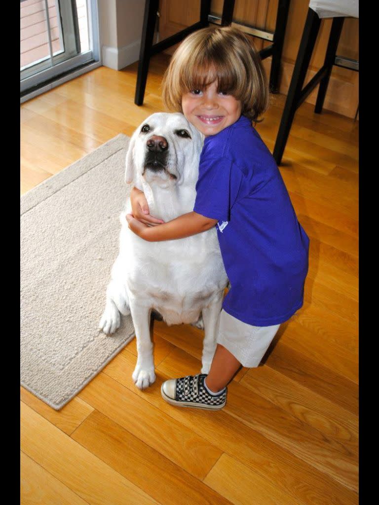 The love between this dog and this boy is as pure as pure love comes! Jackson and Mickey Dog. Best friends forever!!!!!