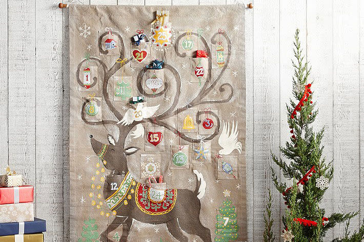 Reindeer Painted Advent Calendar