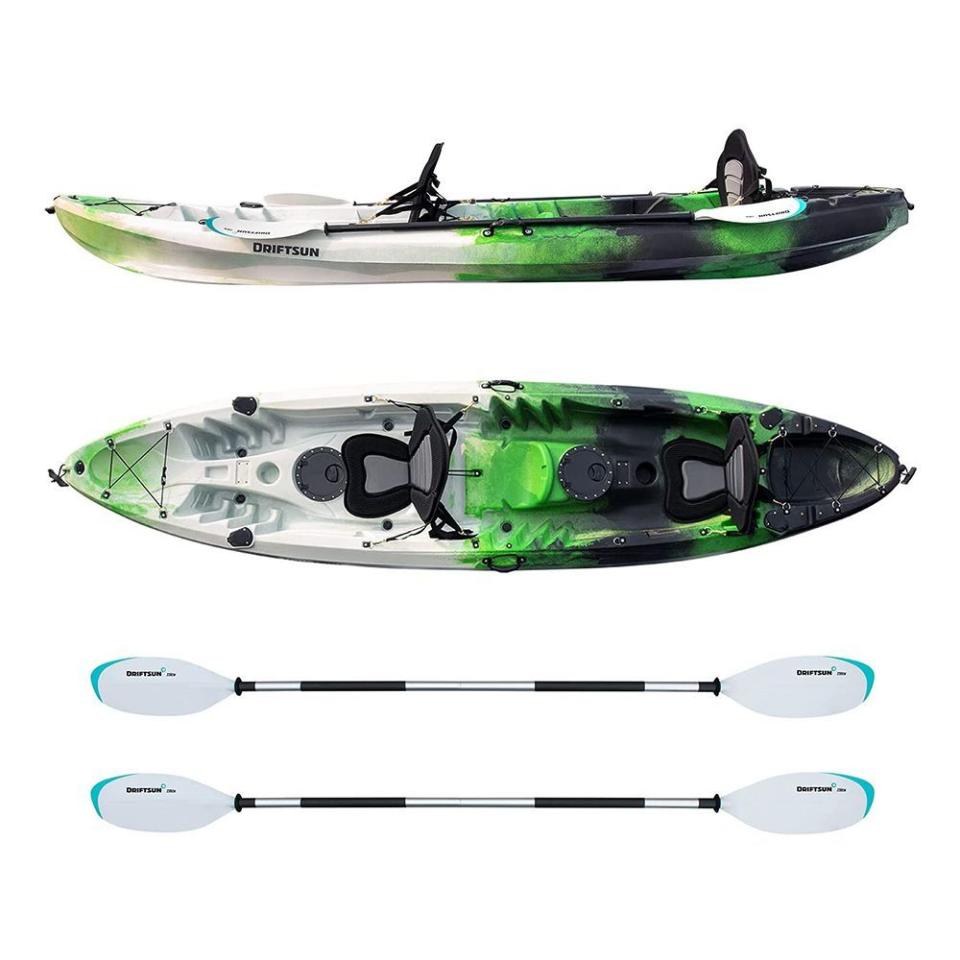 3) Teton 120 Hard Shell Recreational Tandem Kayak