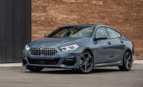 <p>The <a href="https://www.caranddriver.com/bmw/2-series-gran-coupe" rel="nofollow noopener" target="_blank" data-ylk="slk:BMW 2-Series Gran Coupe;elm:context_link;itc:0;sec:content-canvas" class="link ">BMW 2-Series Gran Coupe</a> is now part of this list thanks to a new front-wheel drive powertrain which comes standard on the sedan. <a href="https://www.caranddriver.com/news/a35089647/2021-bmw-2-series-gran-coupe-price/" rel="nofollow noopener" target="_blank" data-ylk="slk:This new option cuts the price;elm:context_link;itc:0;sec:content-canvas" class="link ">This new option cuts the price</a> of the 2-Series Gran Coupe by $2000; nonetheless, both the front and all-wheel drive configurations come with the same turbocharged 2.0-liter four-cylinder with 228 horsepower. Despite sharing a name with the 2-series coupe and convertible, this four-door sedan shares a platform with Mini, a fact which often defines its driving character.</p><ul><li>Engine: 228-hp turbocharged 2.0-liter inline-four </li><li>Cargo space: 15 cubic feet </li></ul><p><a class="link " href="https://www.caranddriver.com/bmw/2-series-gran-coupe/specs" rel="nofollow noopener" target="_blank" data-ylk="slk:MORE 2-SERIES GRAN COUPE SPECS;elm:context_link;itc:0;sec:content-canvas">MORE 2-SERIES GRAN COUPE SPECS</a></p>