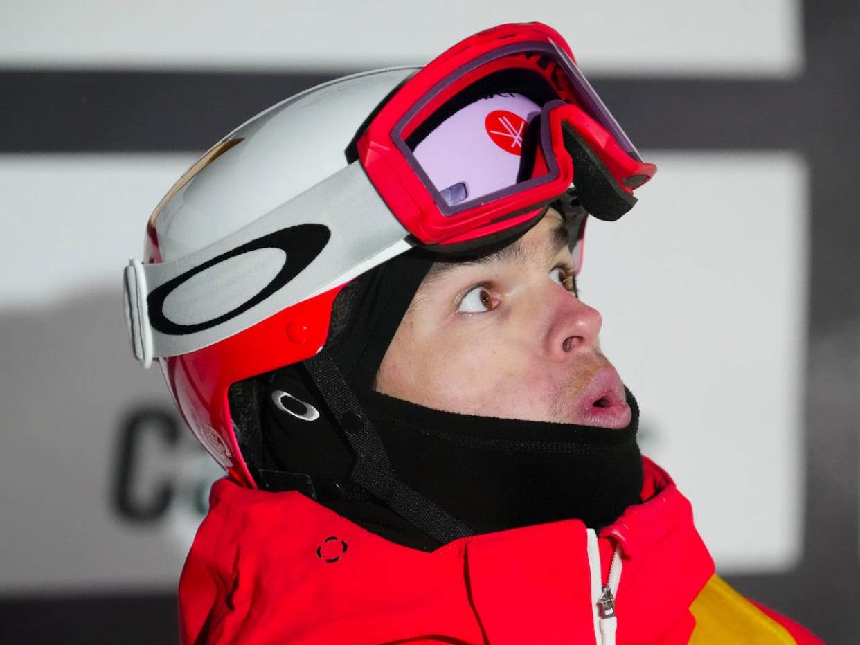 Canada's Mikael Kingsbury, seen above in January, won the moguls World Cup season finale on Friday in Almaty, Kazakhstan, but still fell just short of the season-long title. (Sean Kilpatrick/The Canadian Press - image credit)