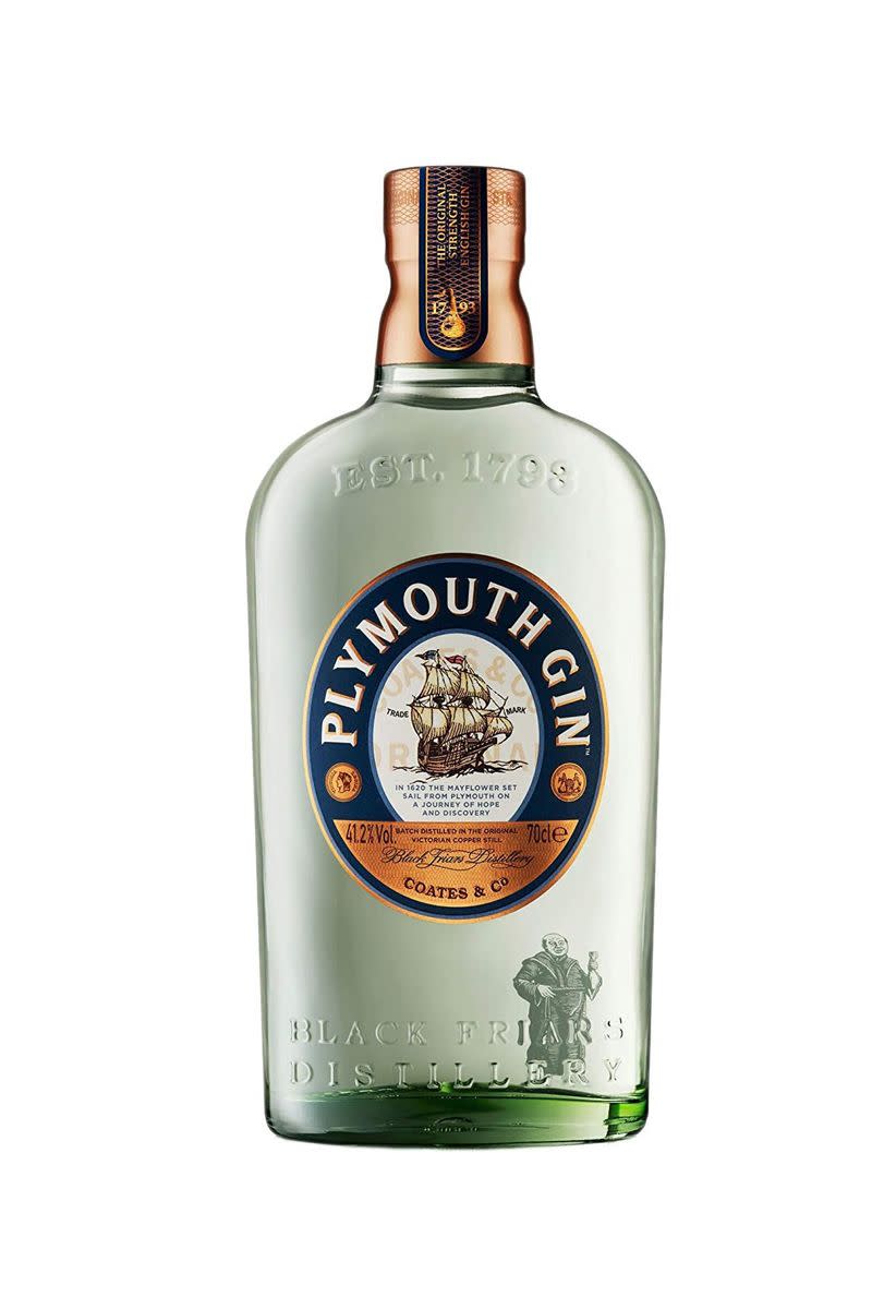 <p>Smooth and creamy, this gin is tantalising served with a twist of lemon. Better yet, there's recycled glass used in the Plymouth Gin bottles.</p><p>Plymouth - £20 (70cl)</p><p><a class="link " href="https://www.amazon.co.uk/Plymouth-Original-Dry-Gin-70/dp/B0074HZD22/ref=sr_1_8?dchild=1&keywords=gin&qid=1587382837&s=grocery&sr=1-8&tag=hearstuk-yahoo-21&ascsubtag=%5Bartid%7C1921.g.31768%5Bsrc%7Cyahoo-uk" rel="nofollow noopener" target="_blank" data-ylk="slk:SHOP NOW;elm:context_link;itc:0;sec:content-canvas">SHOP NOW</a></p>