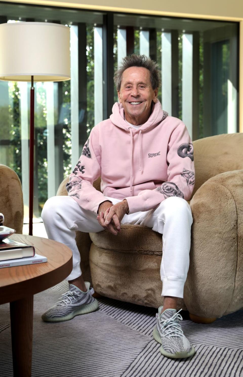 Brian Grazer is photographed at home in Santa Monica