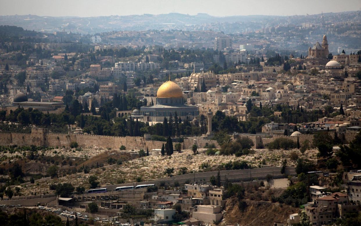 Critics says the cable car plan will mar the Jerusalem skyline - AP
