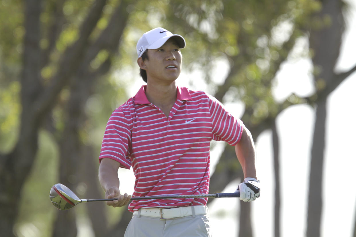 Anthony Kim during the first round of the Honda Classic golf tournament in Palm Beach Gardens, Fla., Thursday, March 3, 2011. (AP Photo/J Pat Carter)