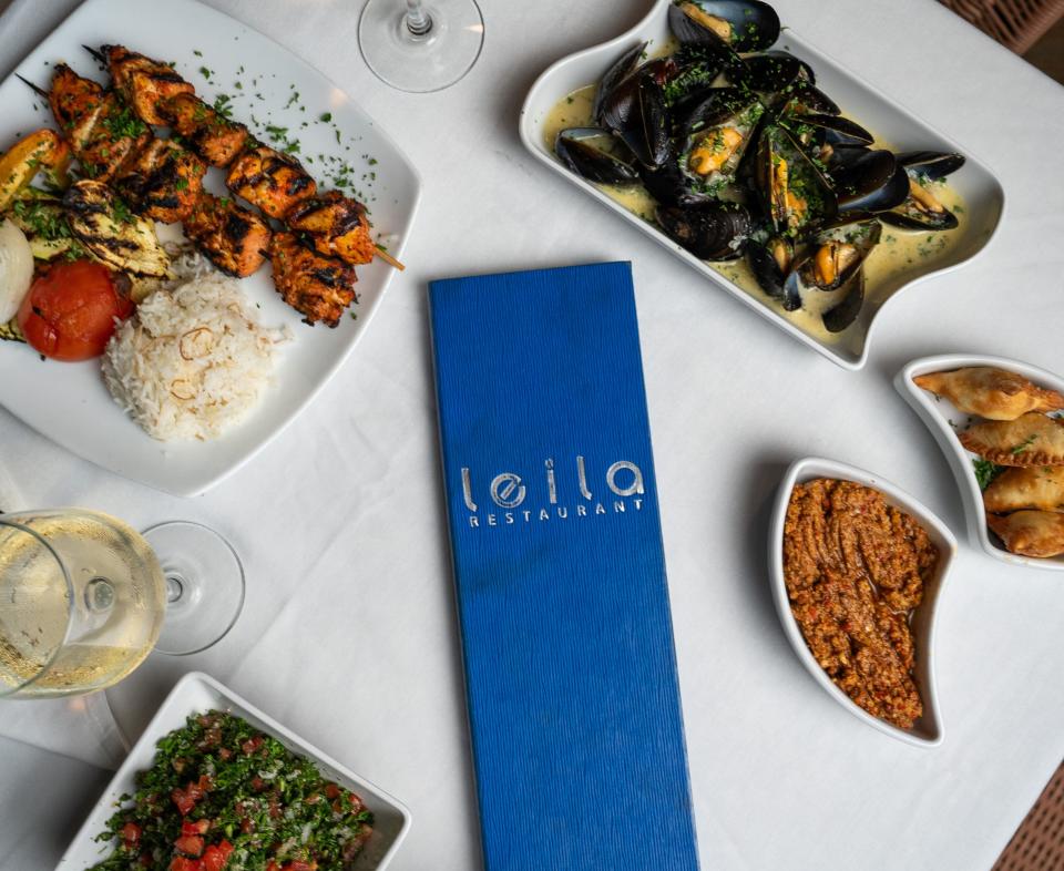 Leila in downtown West Palm Beach will be open for both Christmas Eve and Christmas Day. In addition to delicious Middle Eastern food, there will be live belly dancing performances.