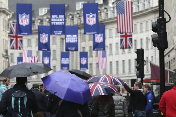 The NFL has made its presence felt in London. (AP) 