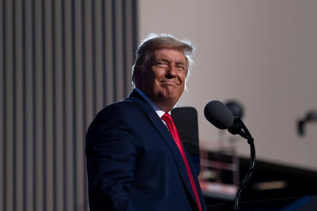 US President Donald Trump speaks during a Make America Great Again rally at Phoenix Goodyear Airport October 28, 2020, in Goodyear, Arizona. (