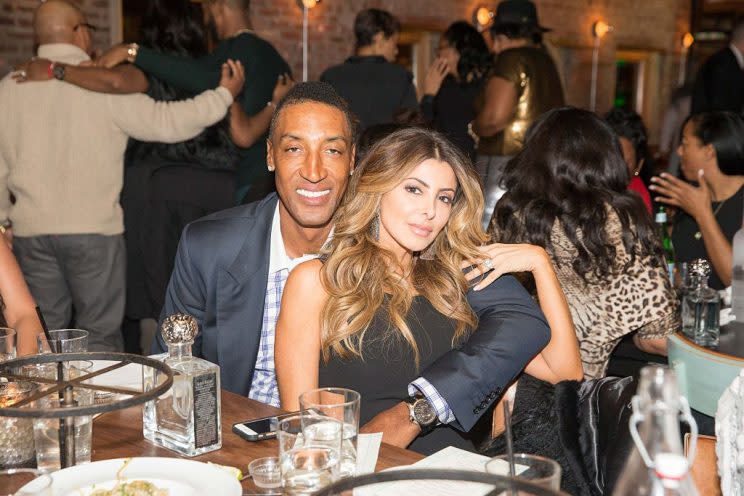 Scottie and Larsa Pippen in 2015. (Photo: Bobby Metelus/Getty Images)