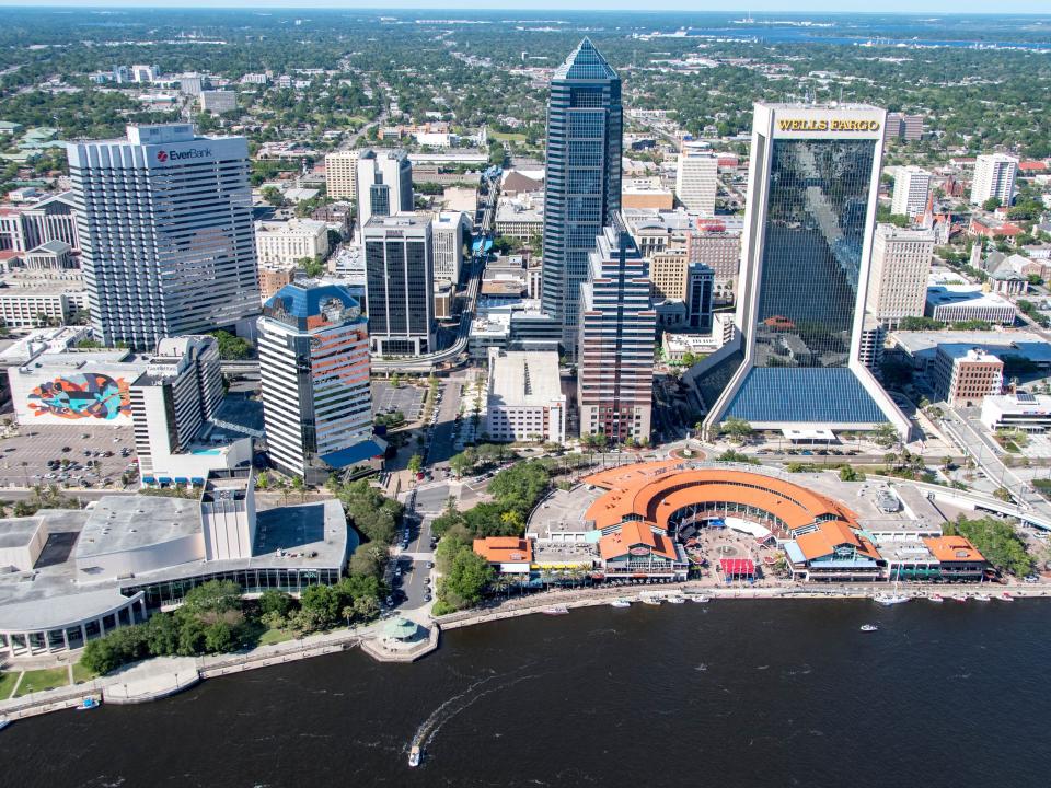 An overview of Jacksonville, Florida.