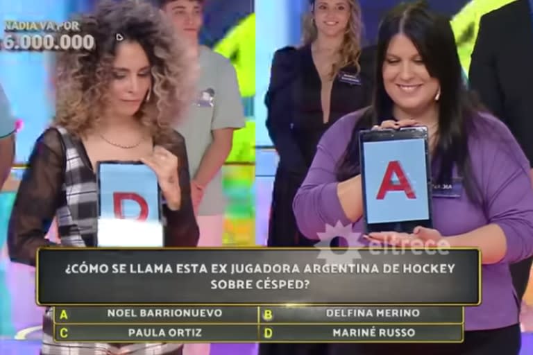 Ivanna y Nadia, las finalistas de Los 8 escalones de los 3 millones (Foto: Captura eltrece)