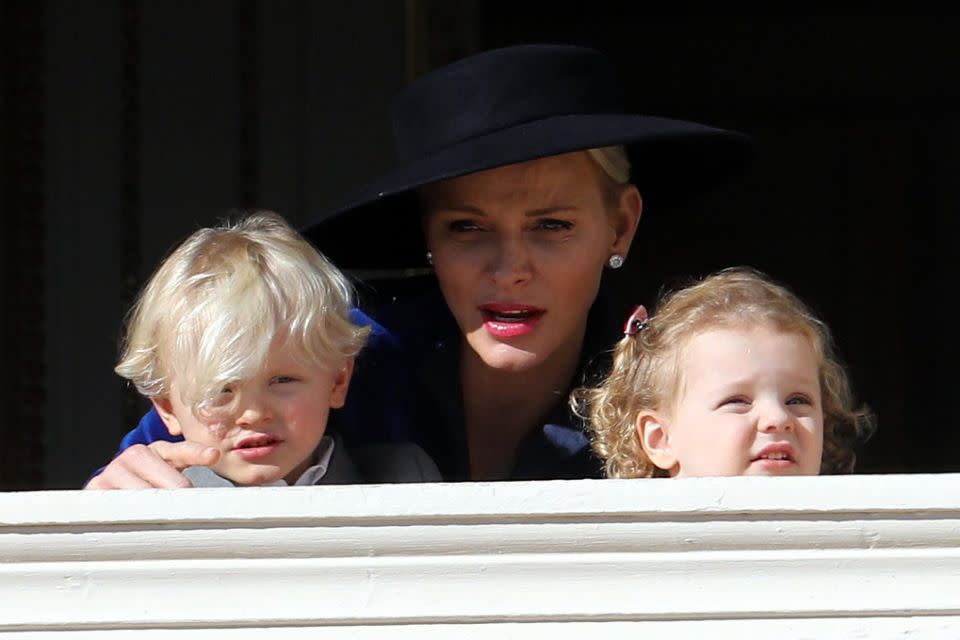 The adorable royals looked less than impressed. Photo: Getty Images