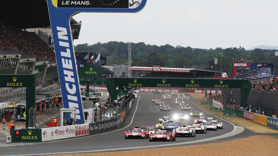 The start of the 2023 24 Hours of Le Mans.