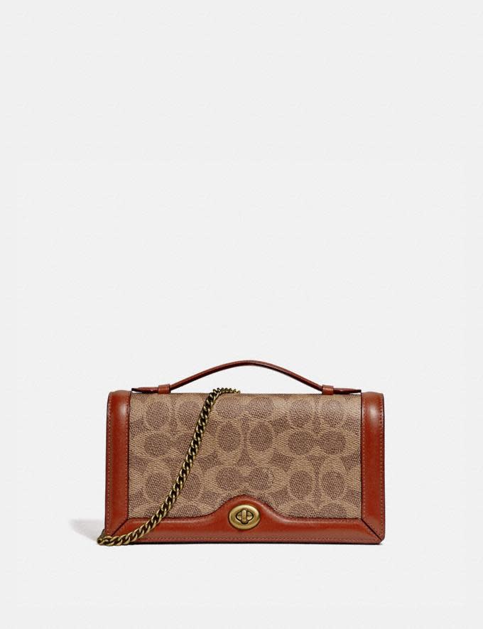 Riley Chain Clutch In Colorblock Signature Canvas - Coach, $175 (originally $350)