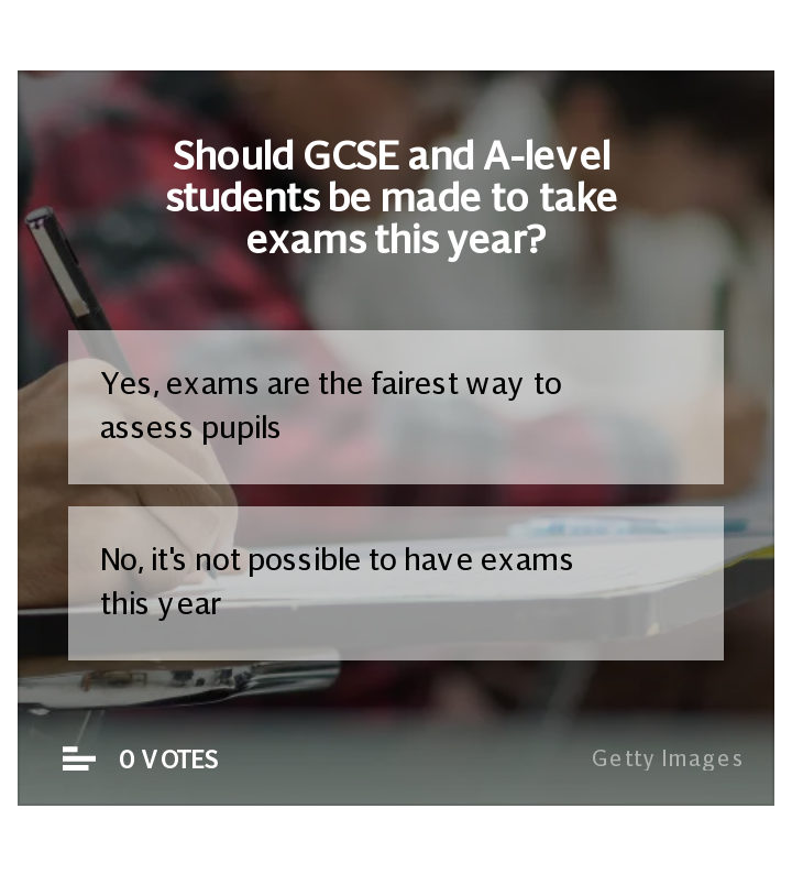 Should students sit exams this year