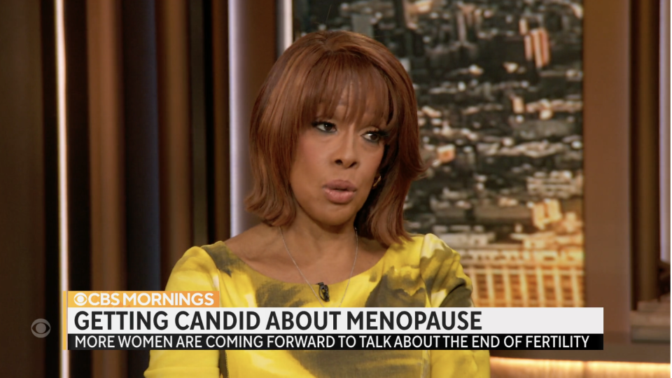 A screencap of Gayle King from CBS Mornings