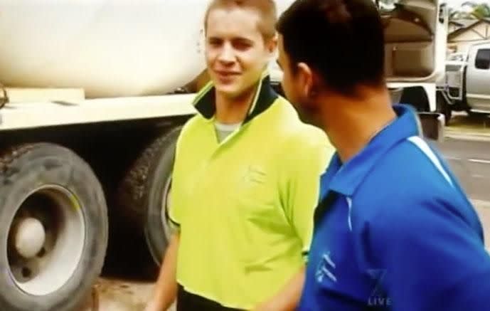 He was a concreter before auditioning for The X Factor. Source: Channel Seven