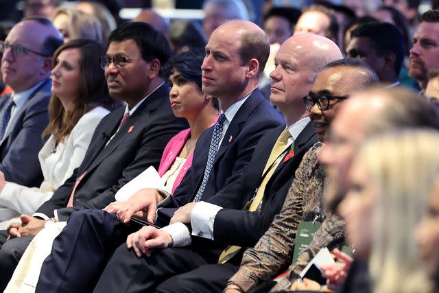 <p>Chris Jackson/Getty Images</p> Prince William at the United for Wildlife summit in Singapore on Monday