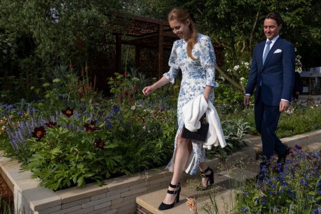 Princess Beatrice looks gorgeous in floral Reformation dress at