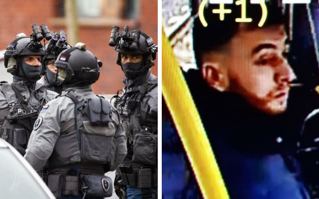 Police (left) hunt Turkish-born Gökmen Tanis (right) - Wenn.com/Politie Utrecht