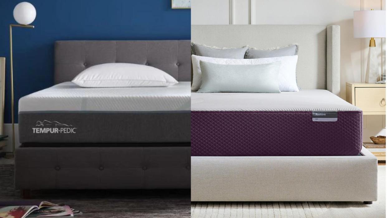  Tempur-Pedic Tempur-Adapt vs Purple Restore mattress. 