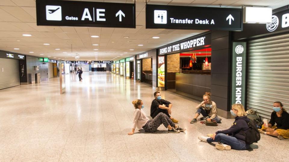 Aeropuerto semivacío