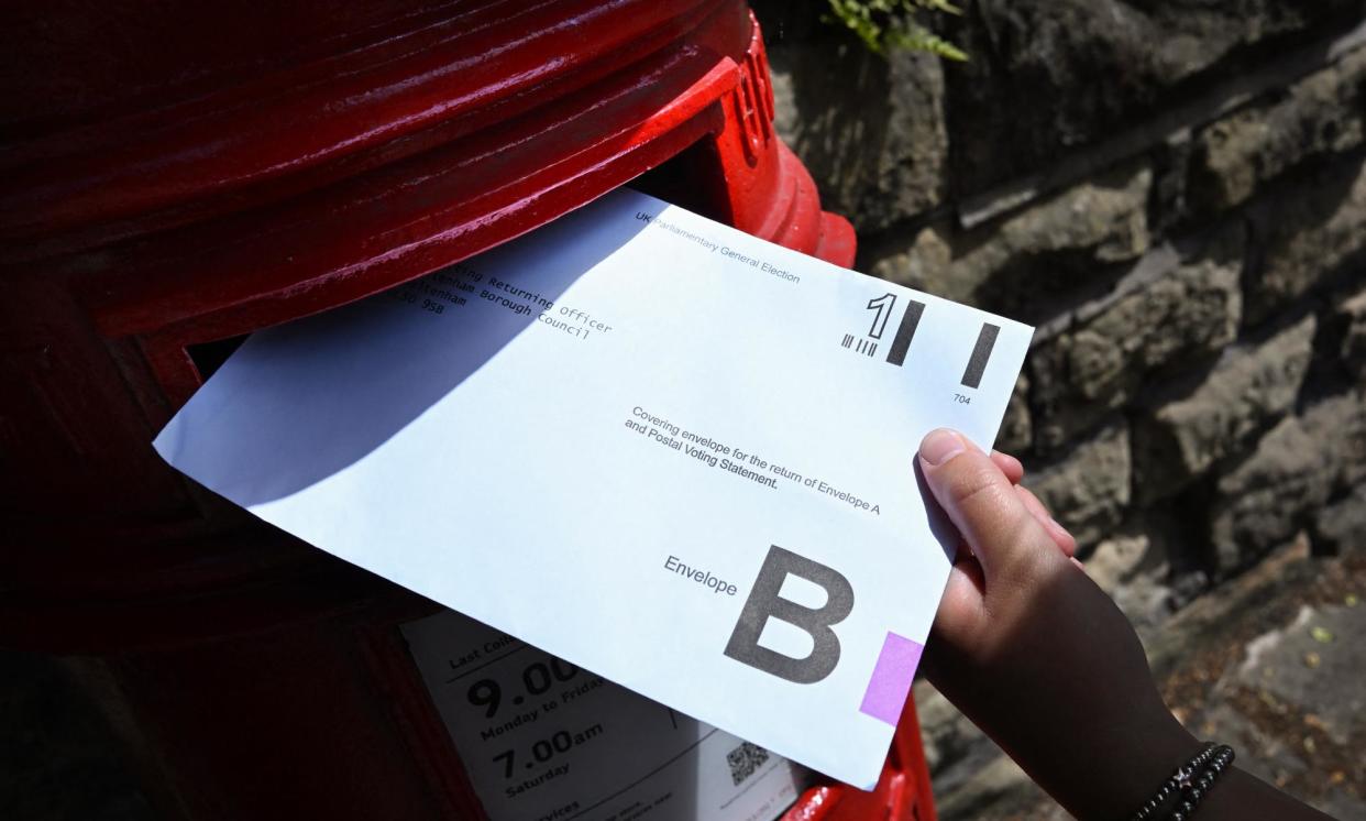 <span>The Scottish first minister, John Swinney, said on Friday that he was worried some voters would be ‘disfranchised’ by delays.</span><span>Photograph: Paul Ellis/AFP/Getty Images</span>