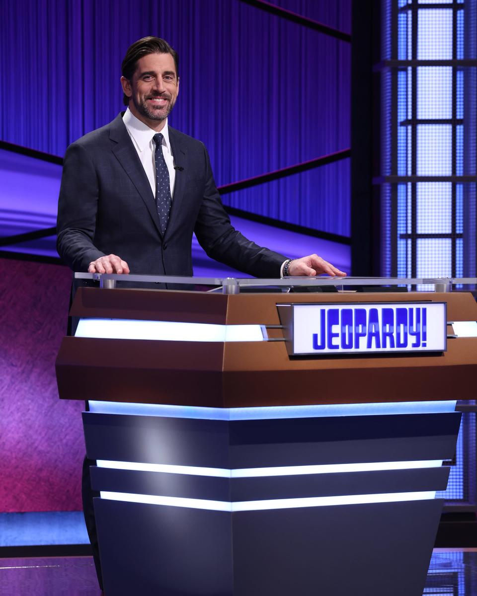 Green Bay Packers quarterback Aaron Rodgers served as guest host of "Jeopardy!" in 2021.