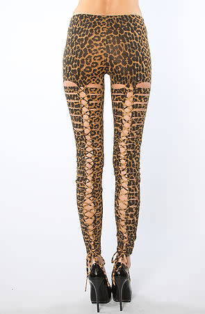 <div class="caption-credit">Photo by: karmaloop.com</div><div class="caption-title">Holey leggings, $22.95</div>Can't decide whether or not to wear pants? These leopard print cut-out leggings might look like the solution to your problem. They're not. <br>