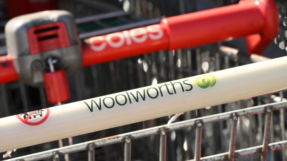Woolworths and Coles