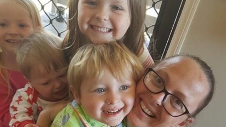 Charmaine Harris McLeod and her four children Aaleyn, Matilda, Wyatt and Zaidok were killed in a horrific crash. Picture: Supplied