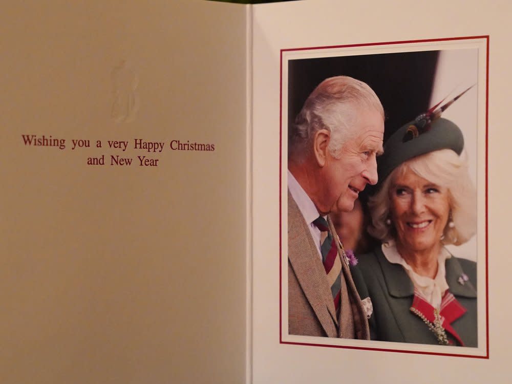 Die Weihnachtskarte von König Charles III. und Königsgemahlin Camilla. (Bild: 2022 Getty Images)