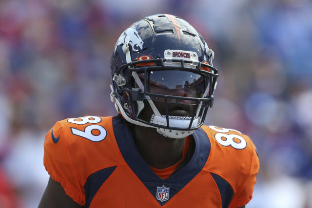 Broncos WR Brandon Johnson suffers high ankle sprain