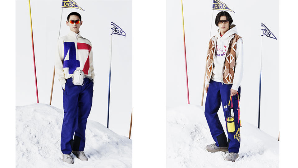 Two standout looks from the new Dior Men's Ski Capsule collection