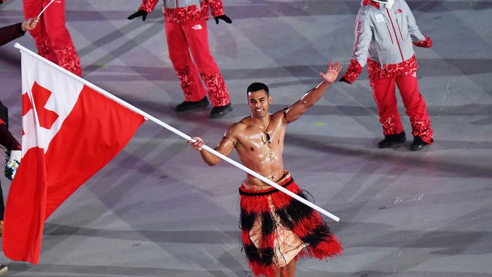 <p>Many were surprised (and delighted) to see the Tongan athlete at the 2018 games. </p>