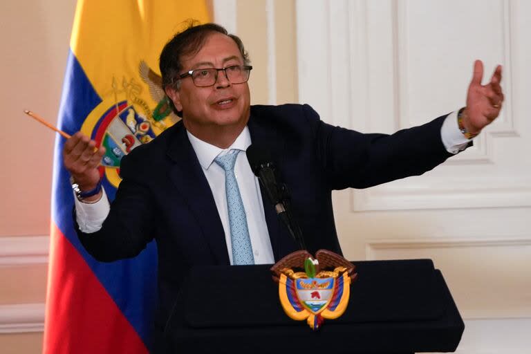 El mandatario colombiano Gustavo Petro