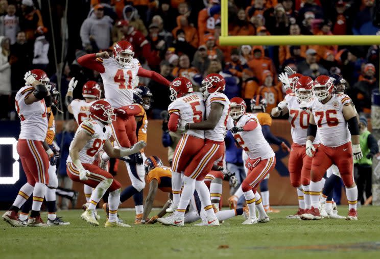 The Chiefs' overtime win at Denver has a huge impact on the playoff picture (AP)