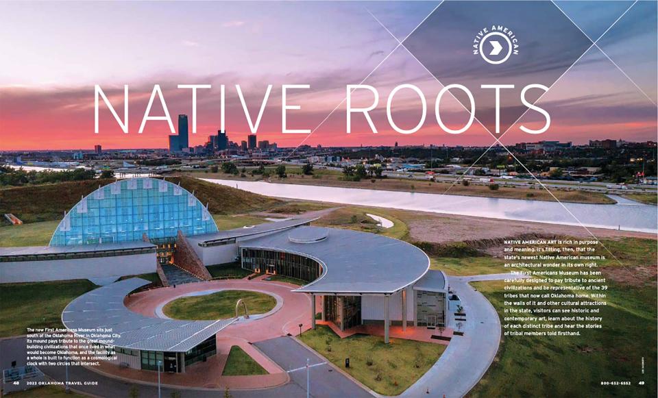 Native Roots is a section inside the 2022 Oklahoma travel guide.