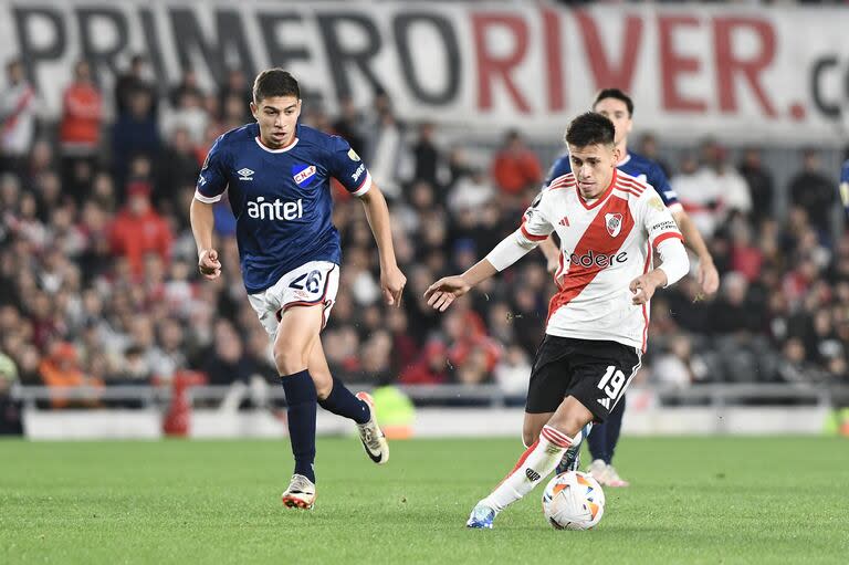 Claudio 'Diablito' Echeverri anotó un gol ante Nacional en la victoria 2 a 0 en el estadio Monumental por la primera rueda