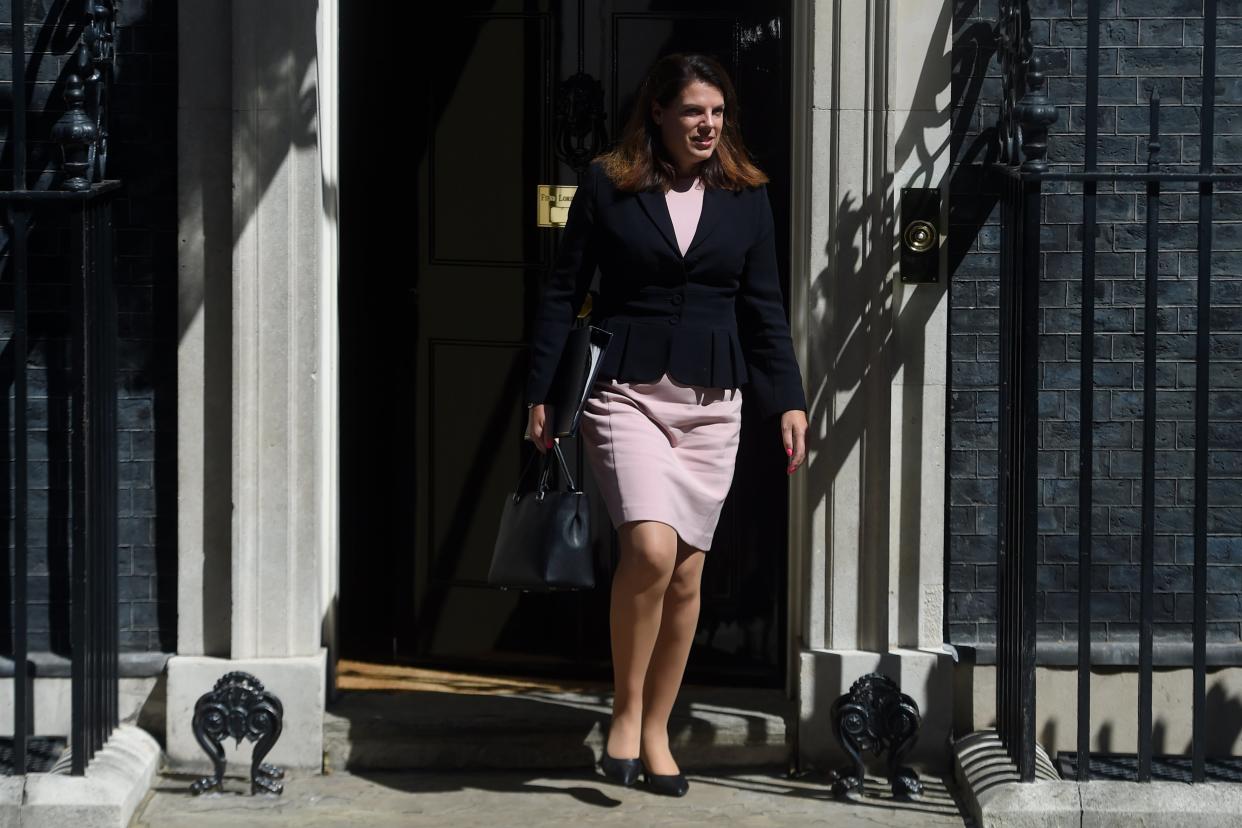 Immigration minister Caroline Nokes leaves a cabinet meeting at Downing Street on 23 July 2019 in London, England (Getty Images)
