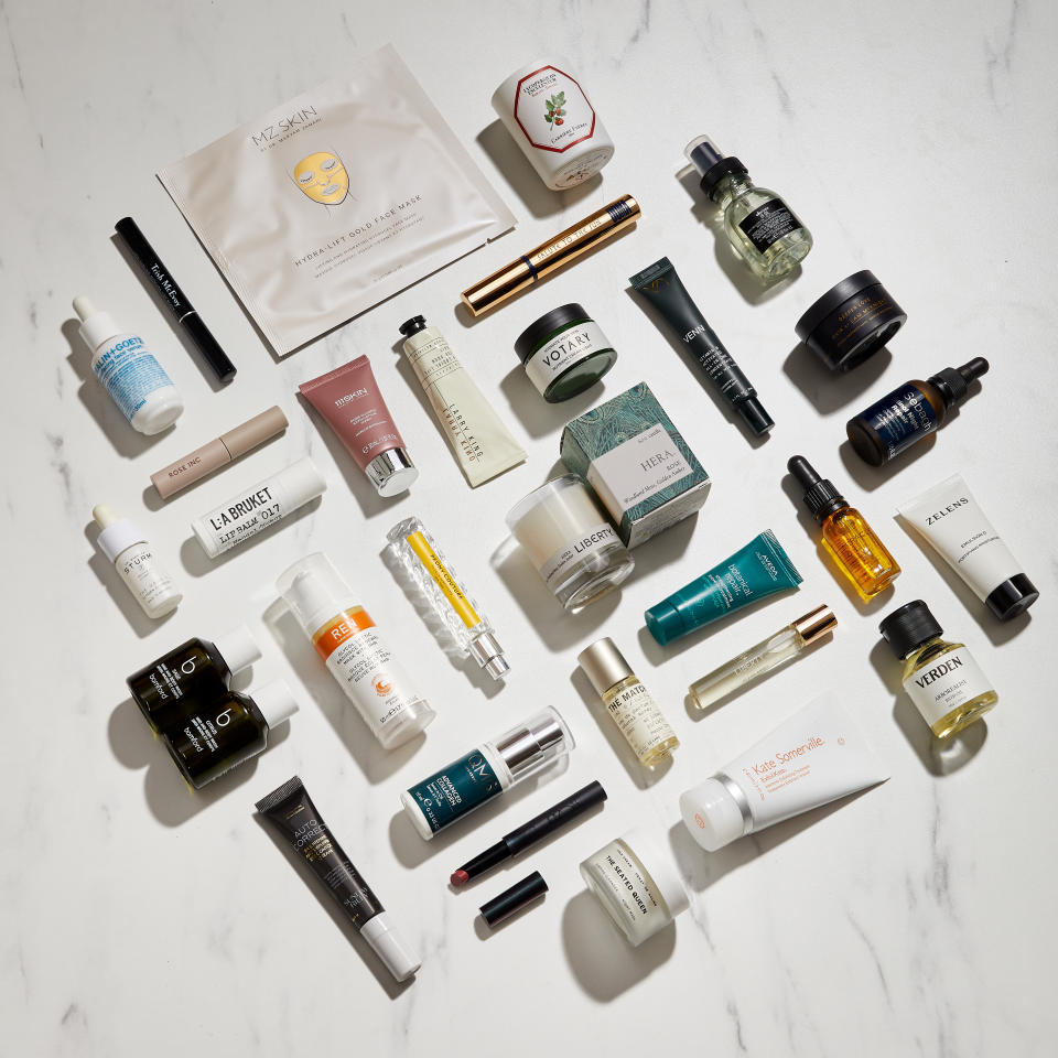 The Liberty Beauty Advent Calendar features 30 high-end skincare and make-up products. (Liberty London)