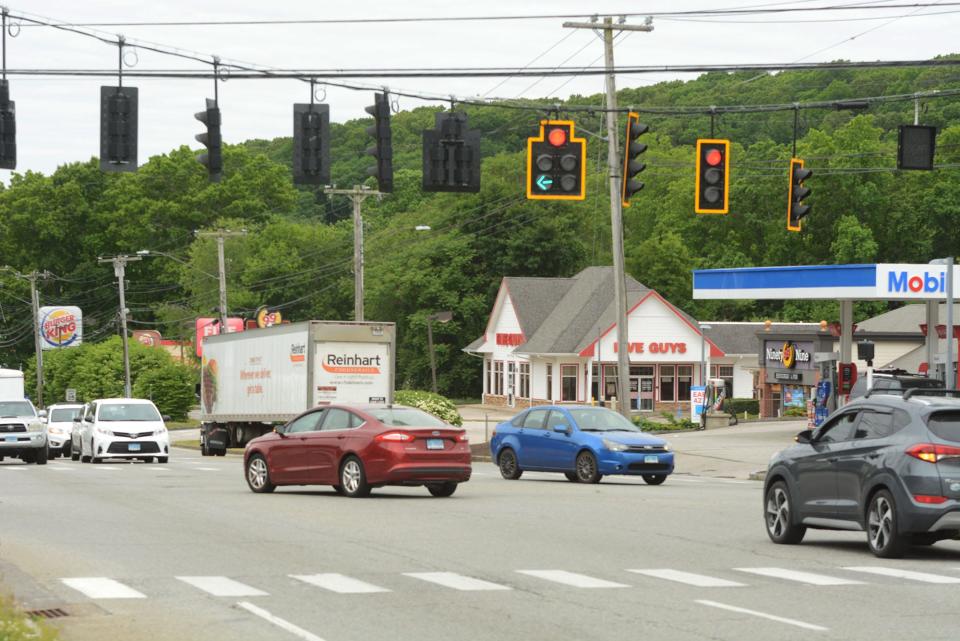 File photo of Route 82, intersecting New London Turnpike.