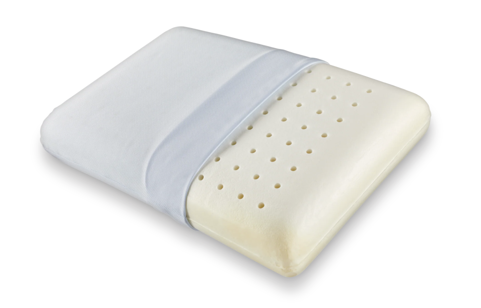 This ventilated memory foam pillow features Coolmax which helps regulate body temperature overnight. (Photo via Canadian Tire)